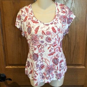 Lucky Brand Pink Knit Top, Sz M